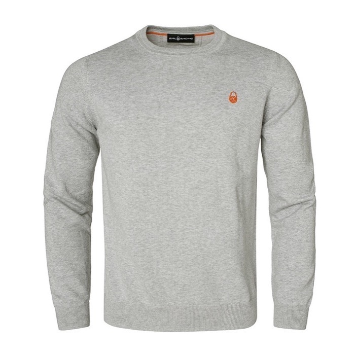 Sail Racing | Bowman Crewneck | Herre Strik Grey Melange Billede af Sail Racing | Bowman Crewneck | Herre Strik Grey Melange